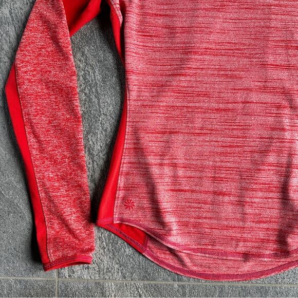 Athleta Running Wild Mix Crew Long Sleeve Scoop-neck Top Thumbholes XS - Picture 4 of 15